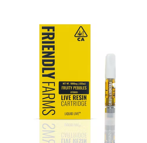 Buy Friendly Farms THC Live Resin Vape Carts From Webehigh