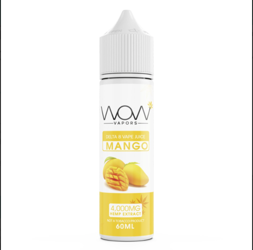 Mango Flavor Delta 8 THC Vape Juice | WOW Vapors 4000MG