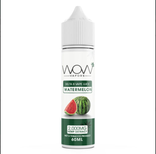 Watermelon Flavor Delta 8 THC Vape Juice | WOW Vapors 2000MG