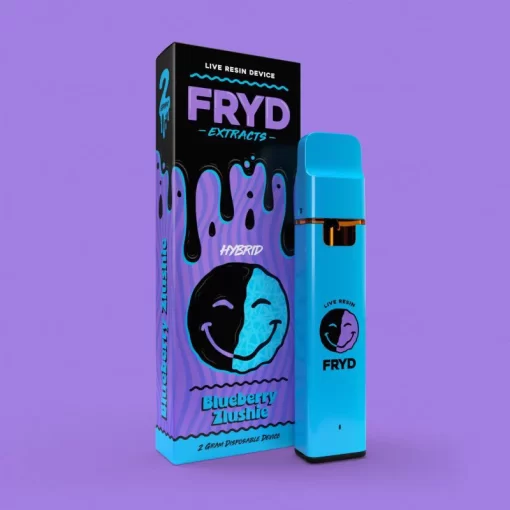 FRYD Blueberry Zlushie Live Resin Disposable Vape Cart