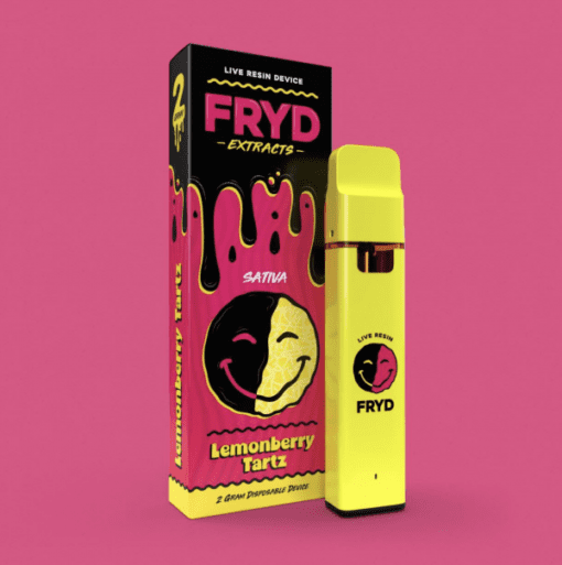 2grams Lemonberry Tartz disposable Vape Carts - FRYD