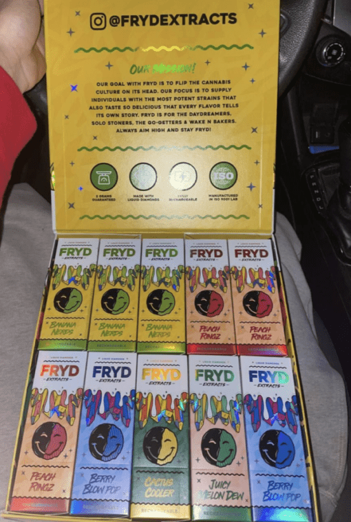 Fryd Liquid Diamonds Disposable Vape Carts 2000MG (Mixed Flavors)