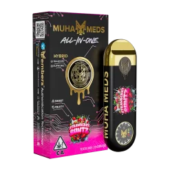 Strawberry Runts Muha meds All-In-One Distillate Vape