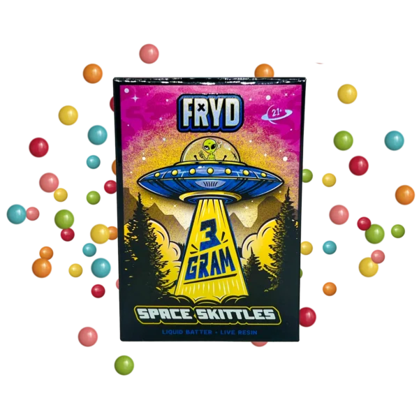 Space Skittles Fryd Vape (3 grams + 5 Gummies)