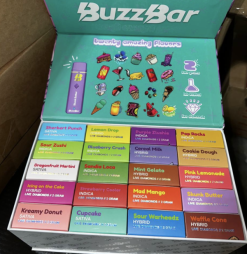 Brand New Buzz Bar 2G Disposable Vapes (100 pack variety box)