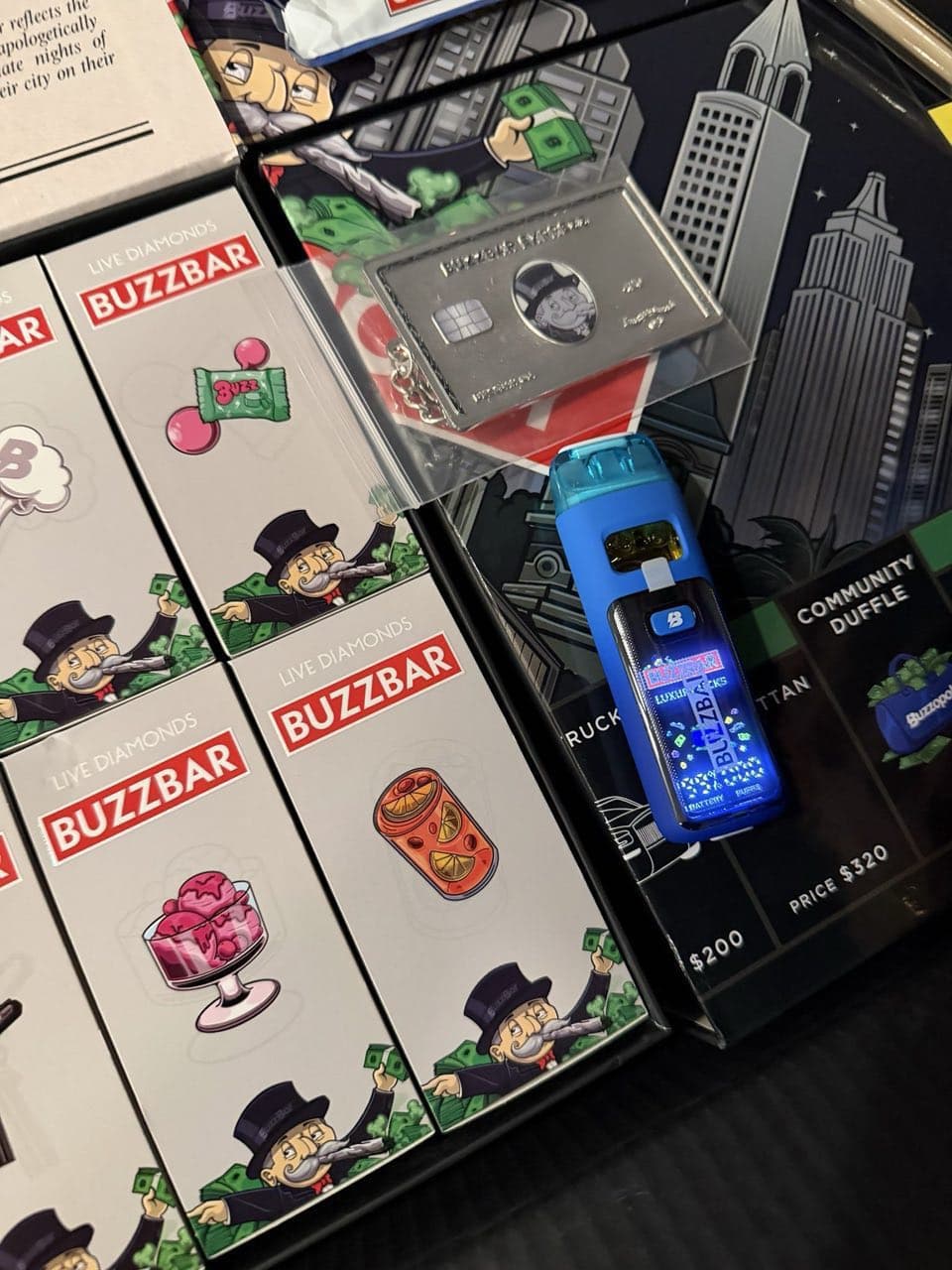 BUZZ BAR 3GRAMS SWITCH DISPOSABLE: MONOPOLY EDITION BUZZ BAR 3GRAMS SWITCH DISPOSABLE: MONOPOLY EDITION
